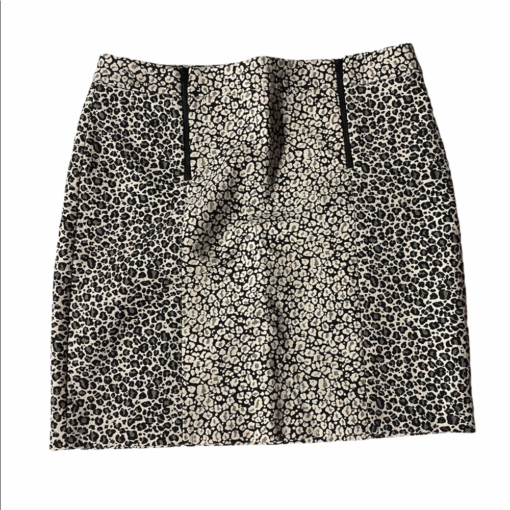 Animal print mini skirt